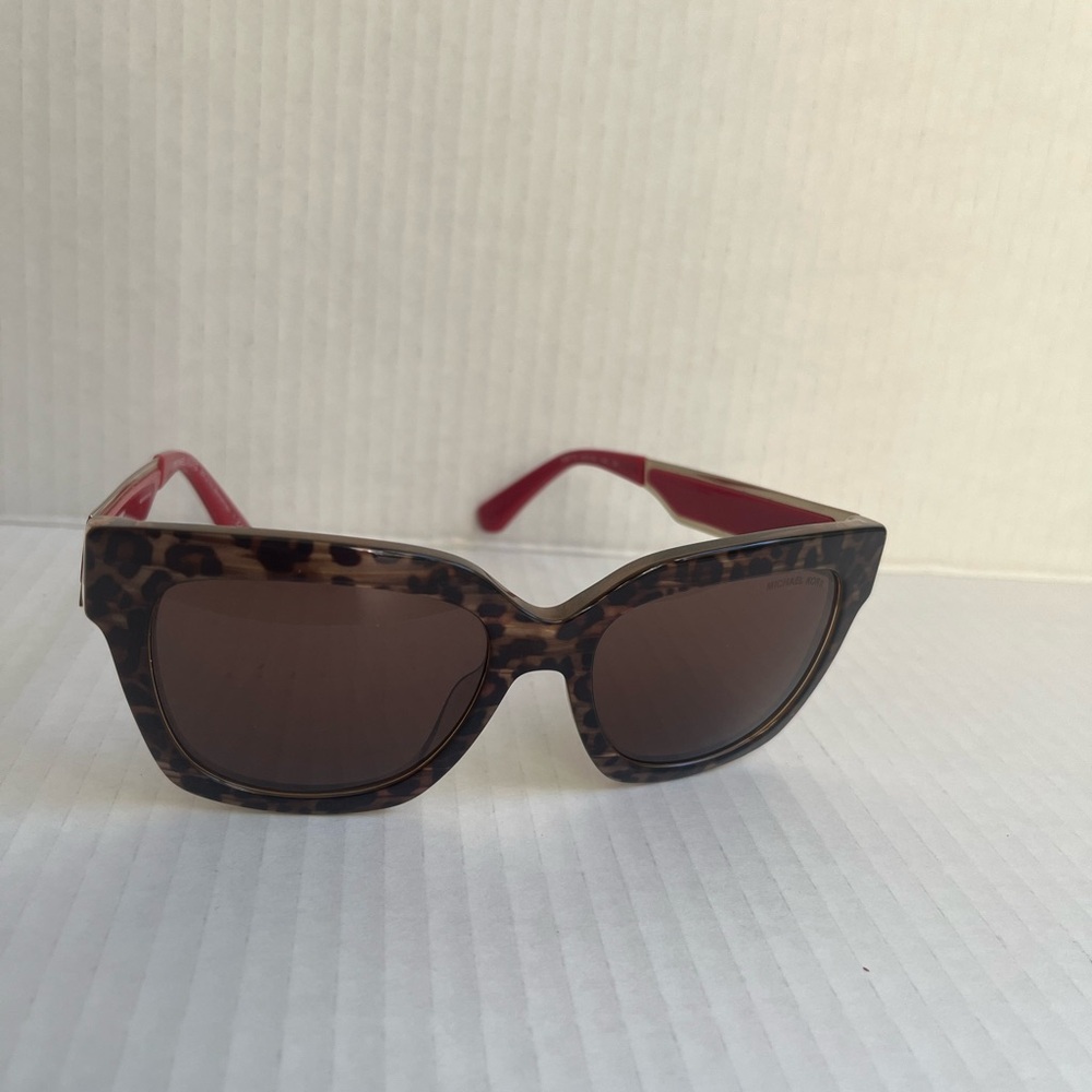Michael Kors Red and Brown Modern Glasses - Picture 2 of 4